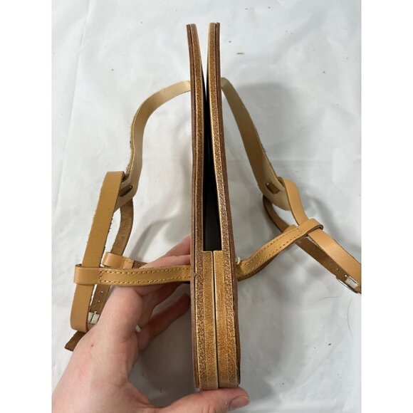 Sophia Milano Calf Hair Animal Print Leather Sandals, Size 8 - Picture 10 of 14